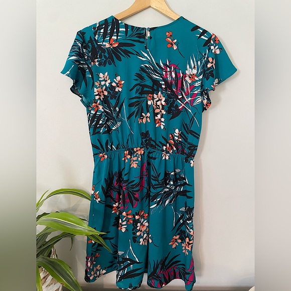 Japna Womans Blue Floral Dress size Large - Picture 4 of 6